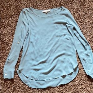 LOFT Long Sleeves Shirt tail dress shirt XS **EUC*